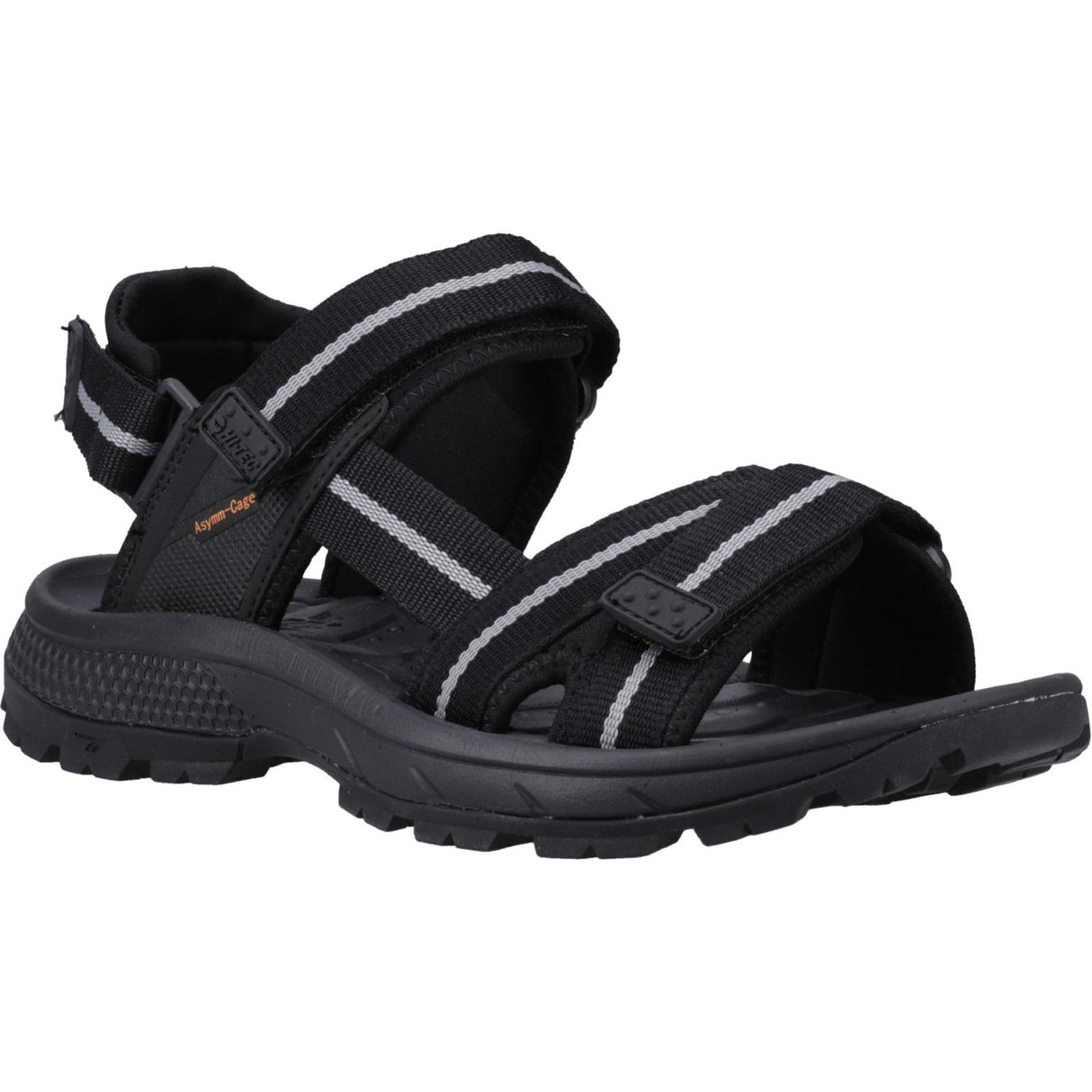 Hi-Tec Mens Sierra Sandal Black/Grey/Orange