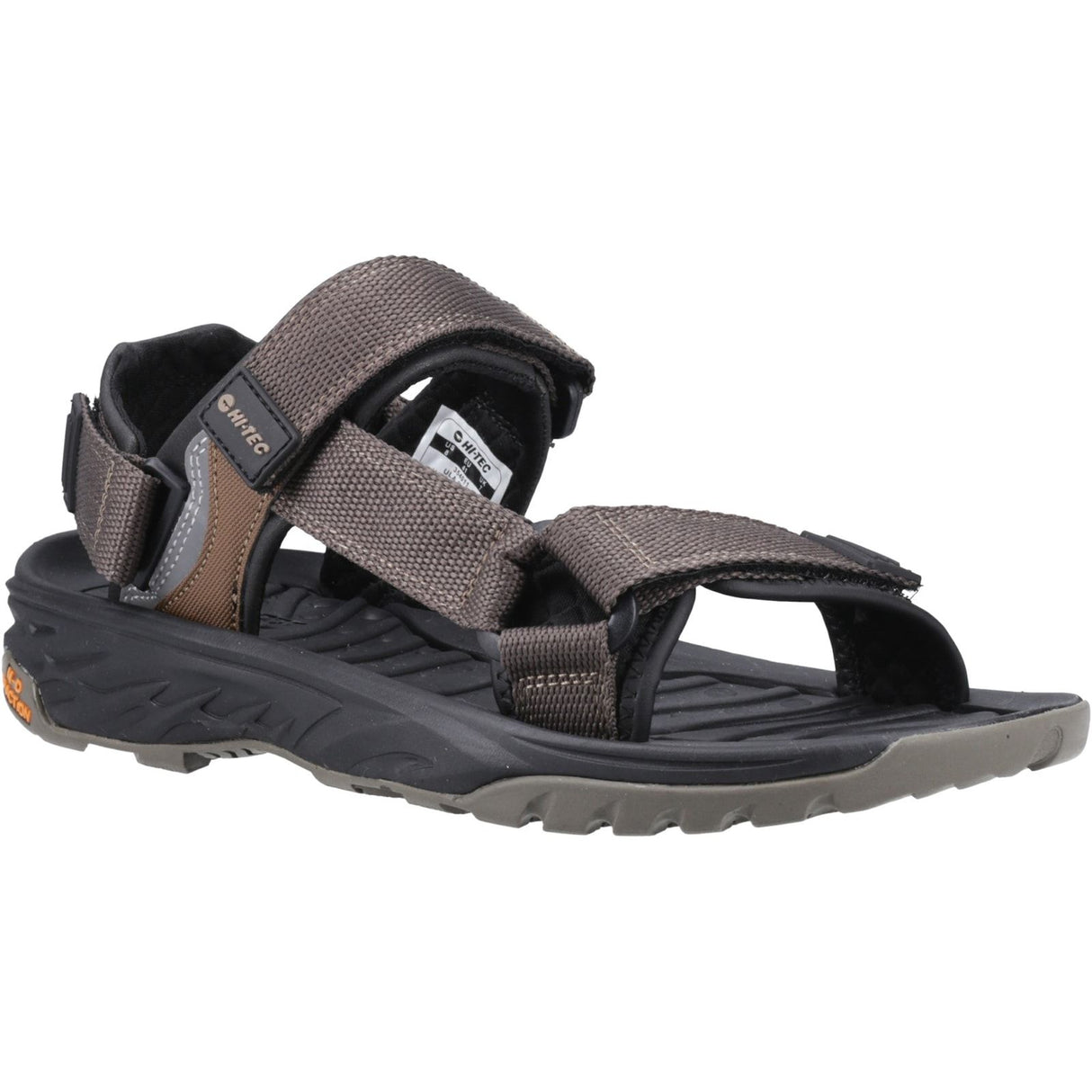 Hi-Tec Mens Ula Raft Sandal Desert/Black