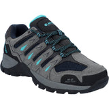Hi-Tec Womens Corzo Low Hikers Cool Grey/Navy Blue/Curacao