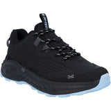 Hi-Tec Womens Fuse Trek Hiking Shoes Black/Blue Fog