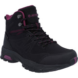 Hi-Tec Womens Jackdaw Mid Waterproof Boot Black/Burgundy