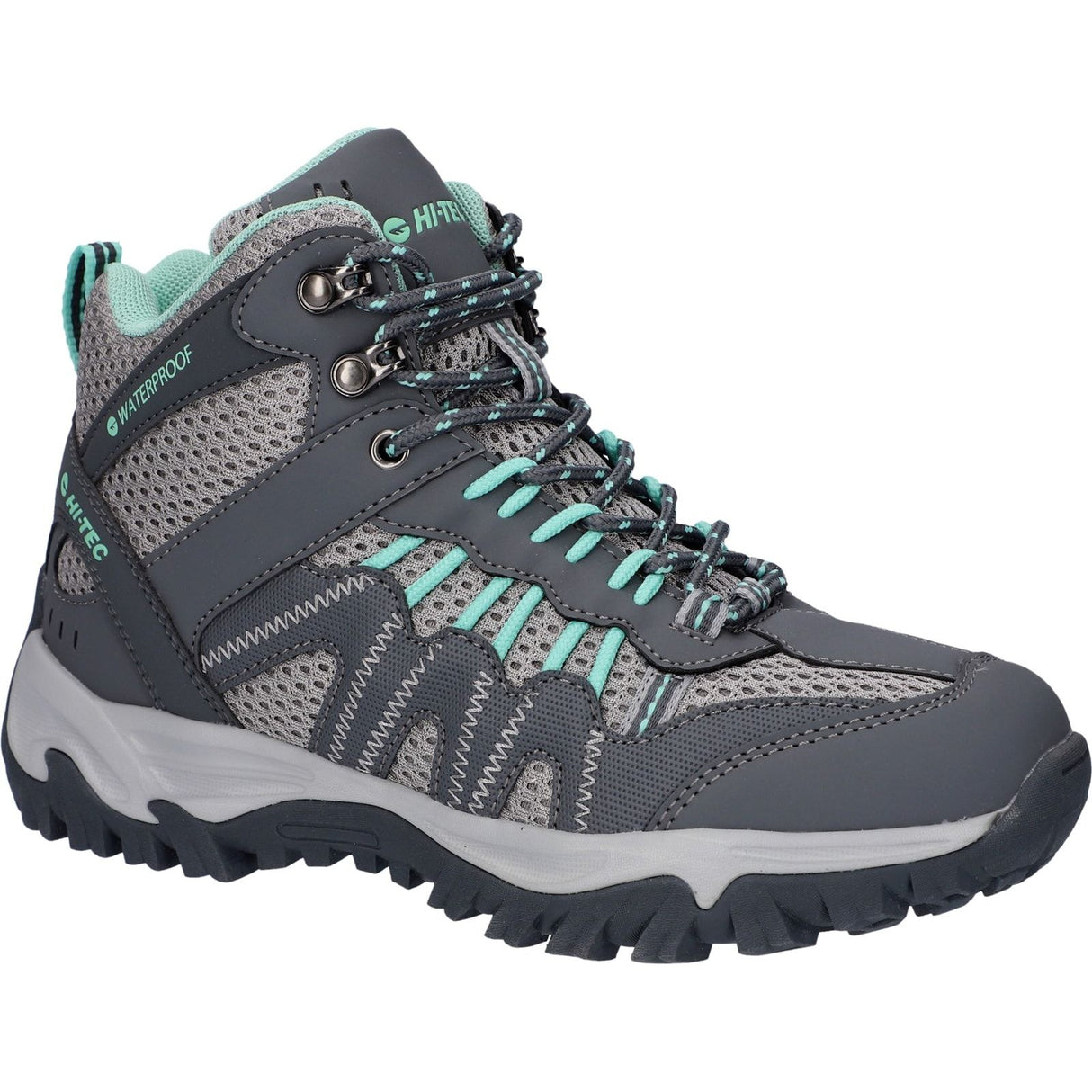Hi-Tec Womens Jaguar Mid Boots Charcoal/Graphite/Cool Grey