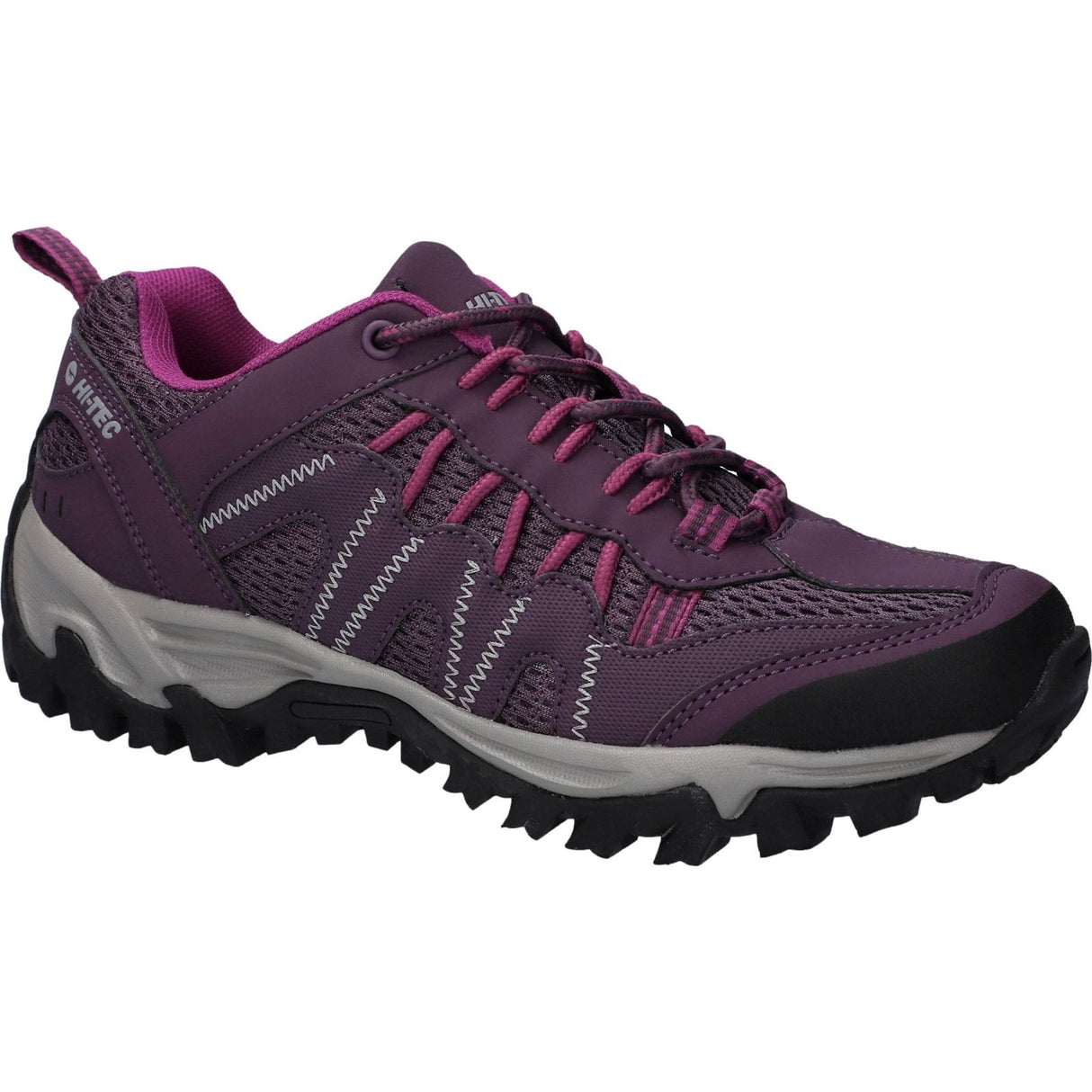Hi-Tec Womens Jaguar Shoes Italian Plum/Festival Fuchsia