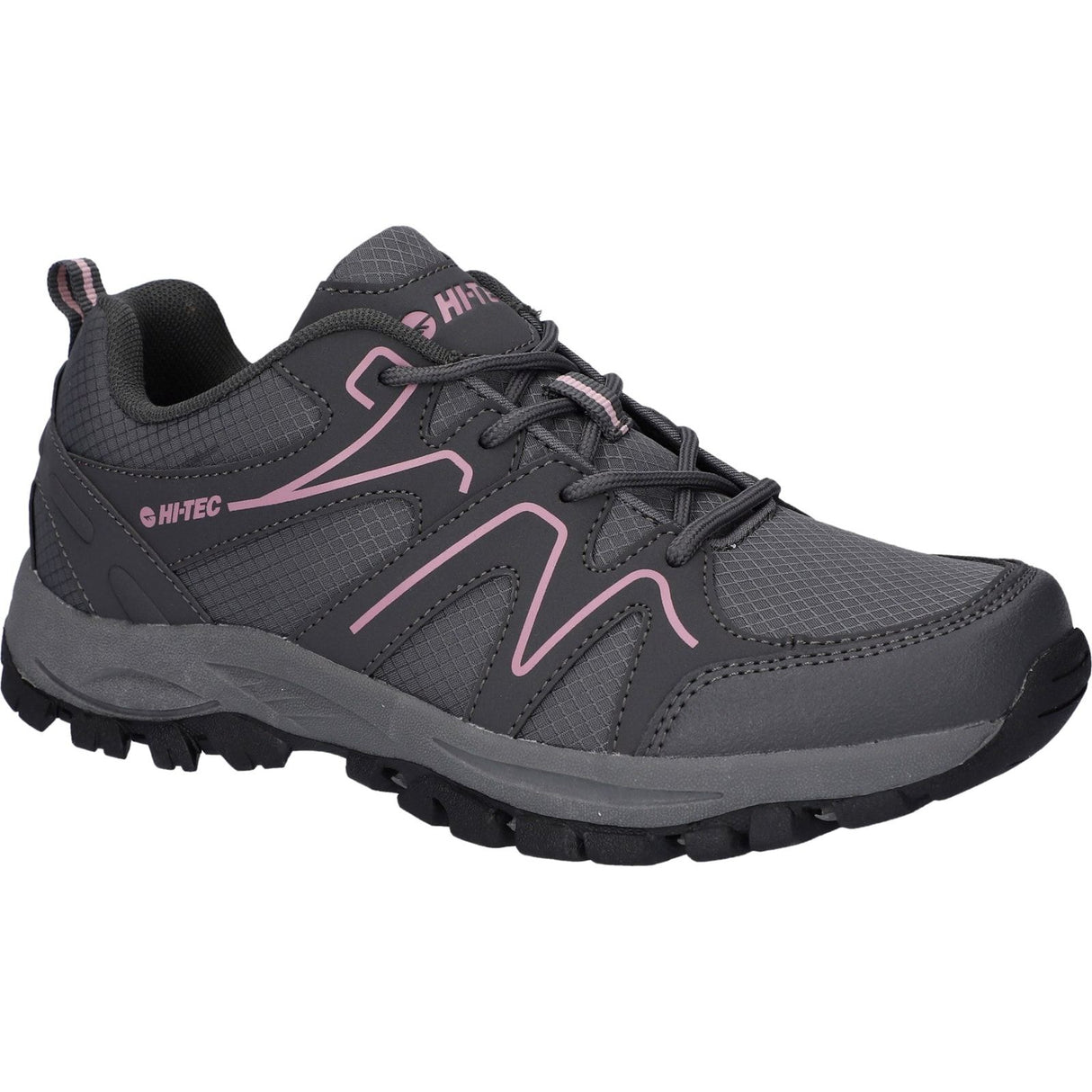Hi-Tec Womens Maine Shoes Steel Grey Charcoal