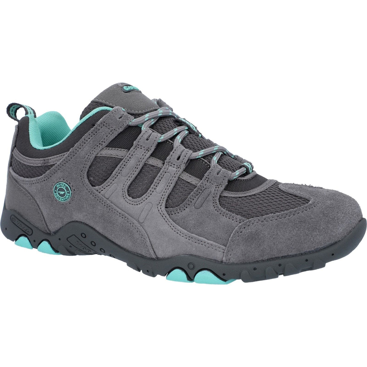 Hi-Tec Womens Quadra II Shoes Grey/Mint