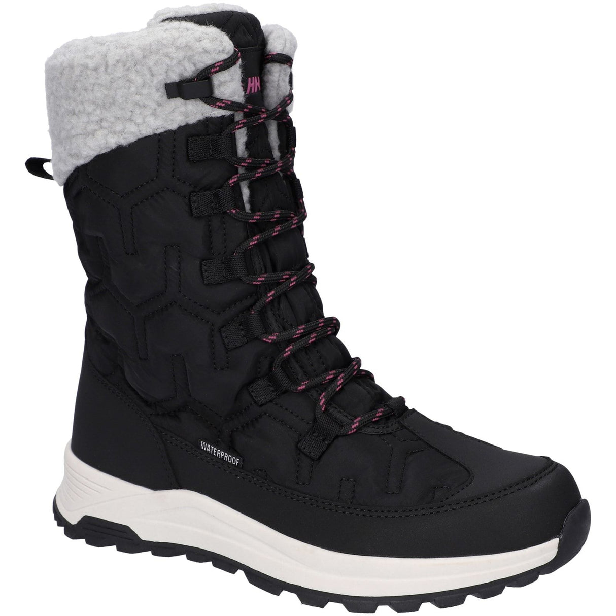Hi-Tec Womens Sophia Boot Jet Black/Festival Fuchsia