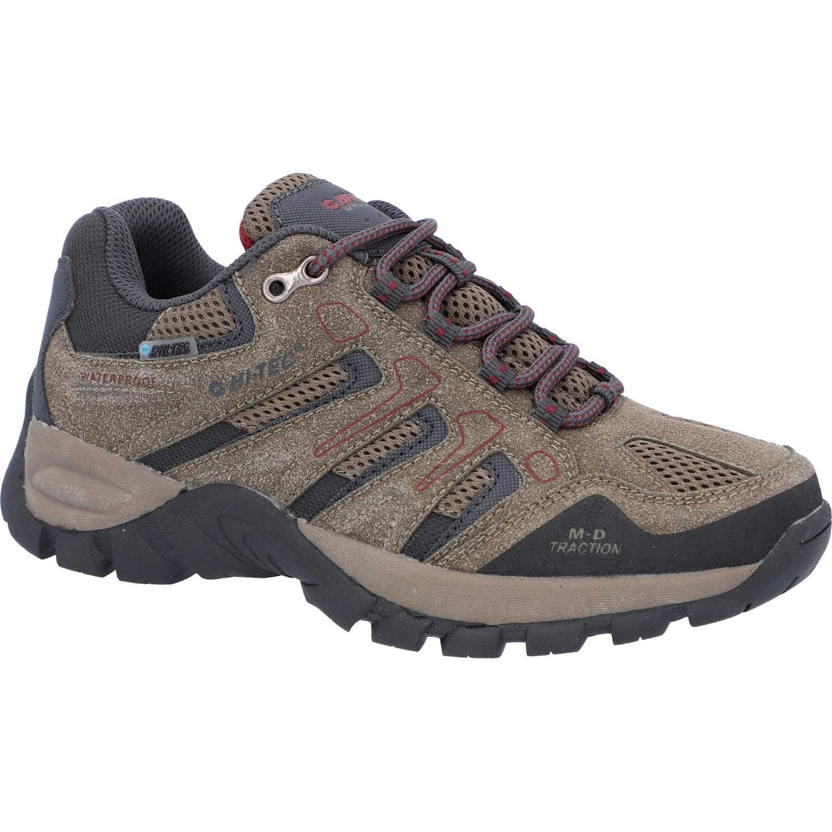 Hi-Tec Womens Torca Low Boots Dark Taupe/Charcoal