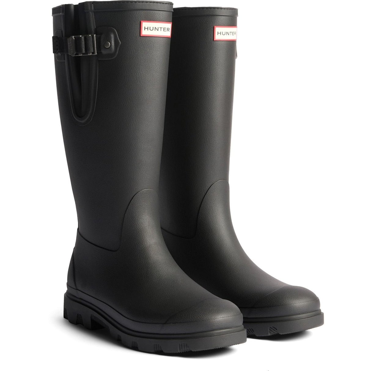 Hunter Mens Field Downpour Adjustable Boot Black