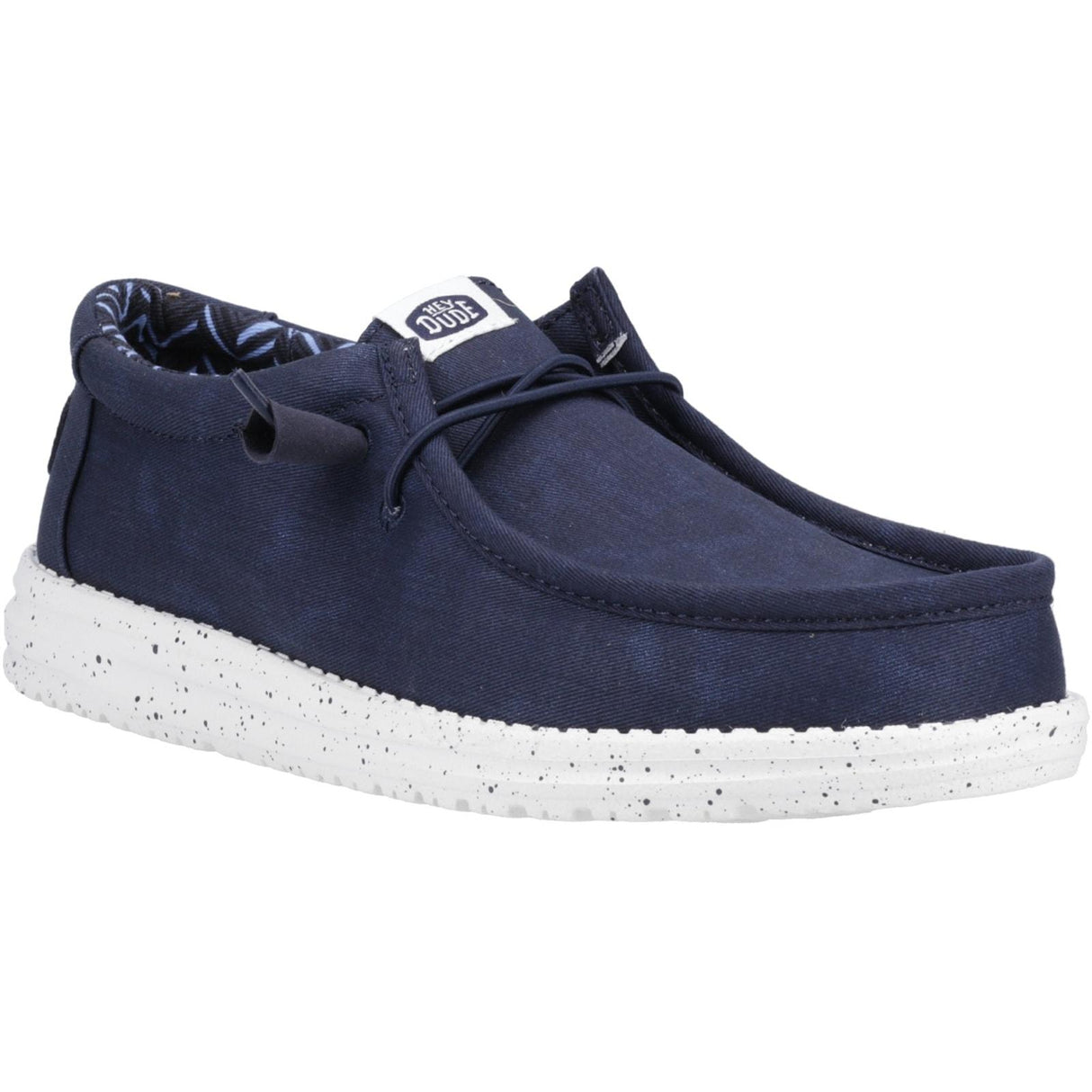 HEYDUDE Mens Wally Canvas Shoe Navy