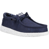 HEYDUDE Mens Wally Canvas Shoe Navy