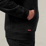 Hard Yakka Mens Brushed Fleece Hoodie Black