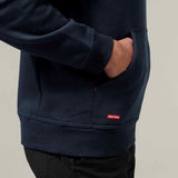 Hard Yakka Mens Brushed Fleece Hoodie Navy