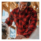 Hard Yakka Mens Core Flannel Shirt Red