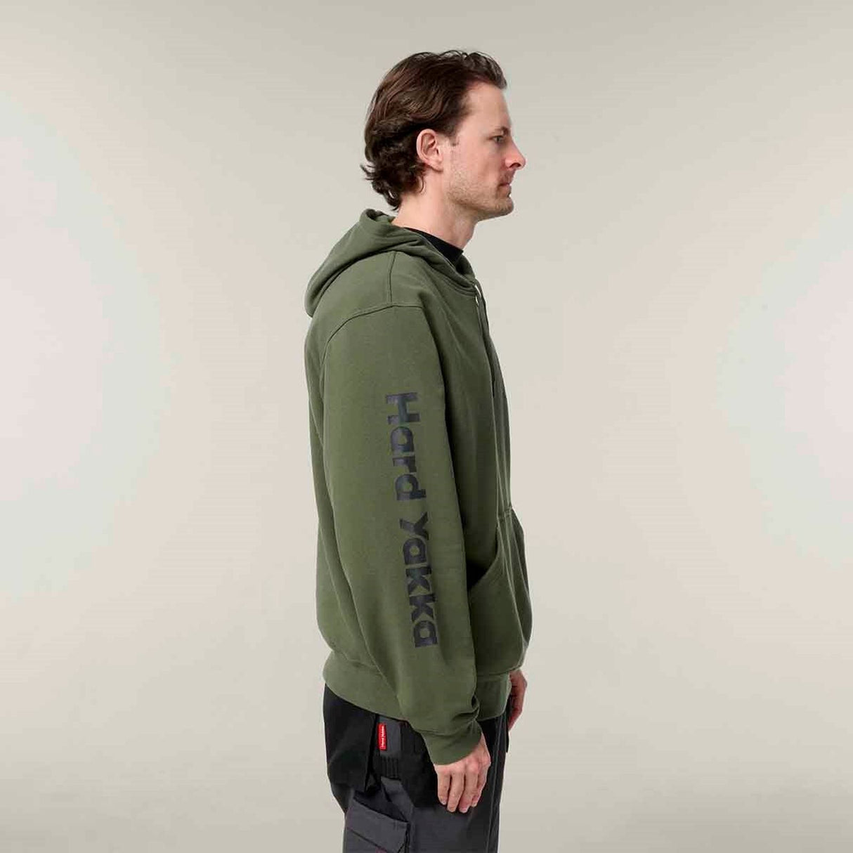 Hard Yakka Mens Heritage Hoodie Military Green
