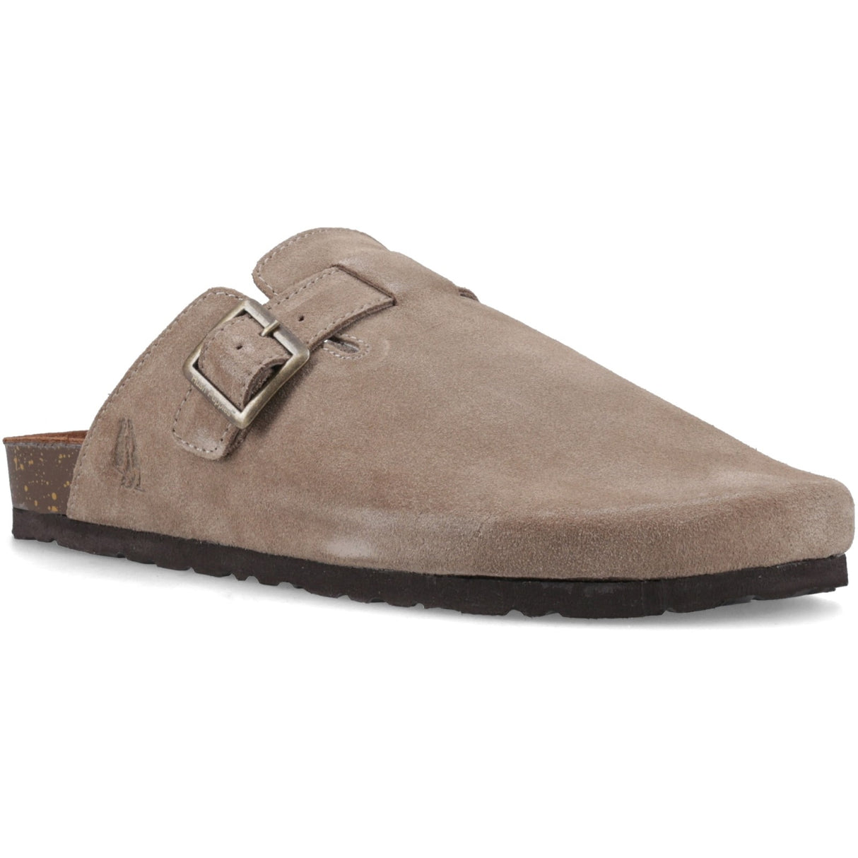 Hush Puppies Mens Noel Suede Closed Sandal Taupe