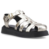 Hush Puppies Womens Cassandra Gladiator Sandal Gold
