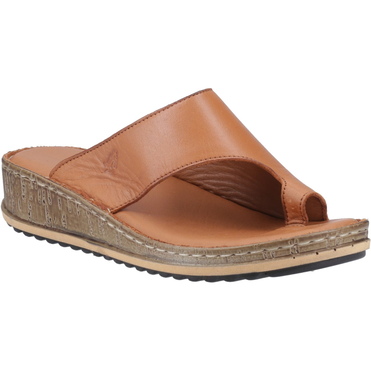 Hush Puppies Womens Elissa Toepost Sandal Tan