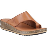 Hush Puppies Womens Elissa Toepost Sandal Tan