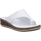 Hush Puppies Womens Elissa Toepost Sandal White