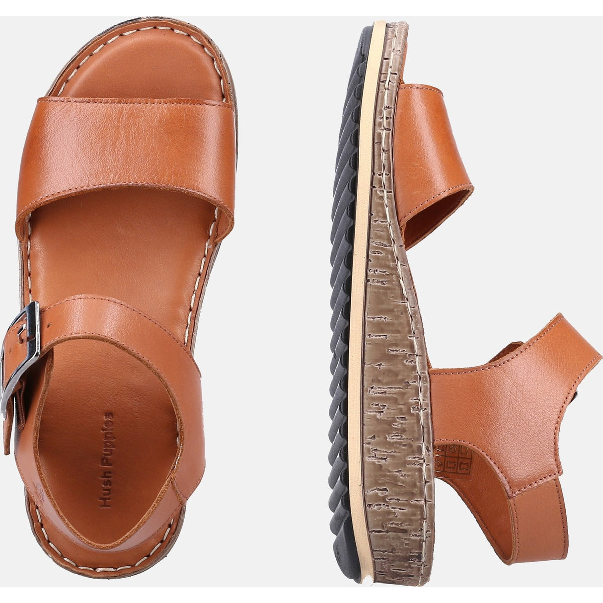 Hush Puppies Womens Ellie Sandal Tan