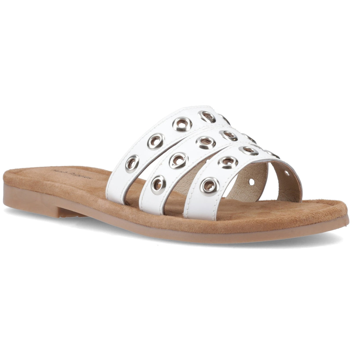 Hush Puppies Womens Taylor Stud Mule White