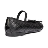 Geox Junior Girls Plie' Junior School Shoe Black