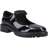 Hush Puppies Womens Astrid Bow Patent Snr Black