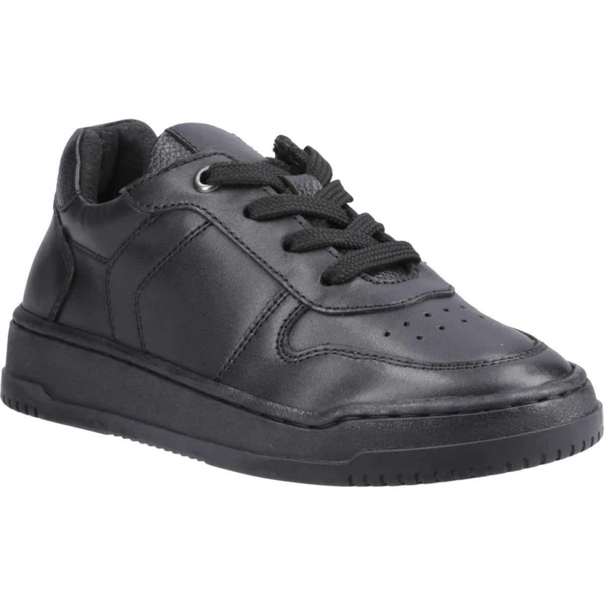 Hush Puppies Junior Boys Dougie Lace Jnr Black