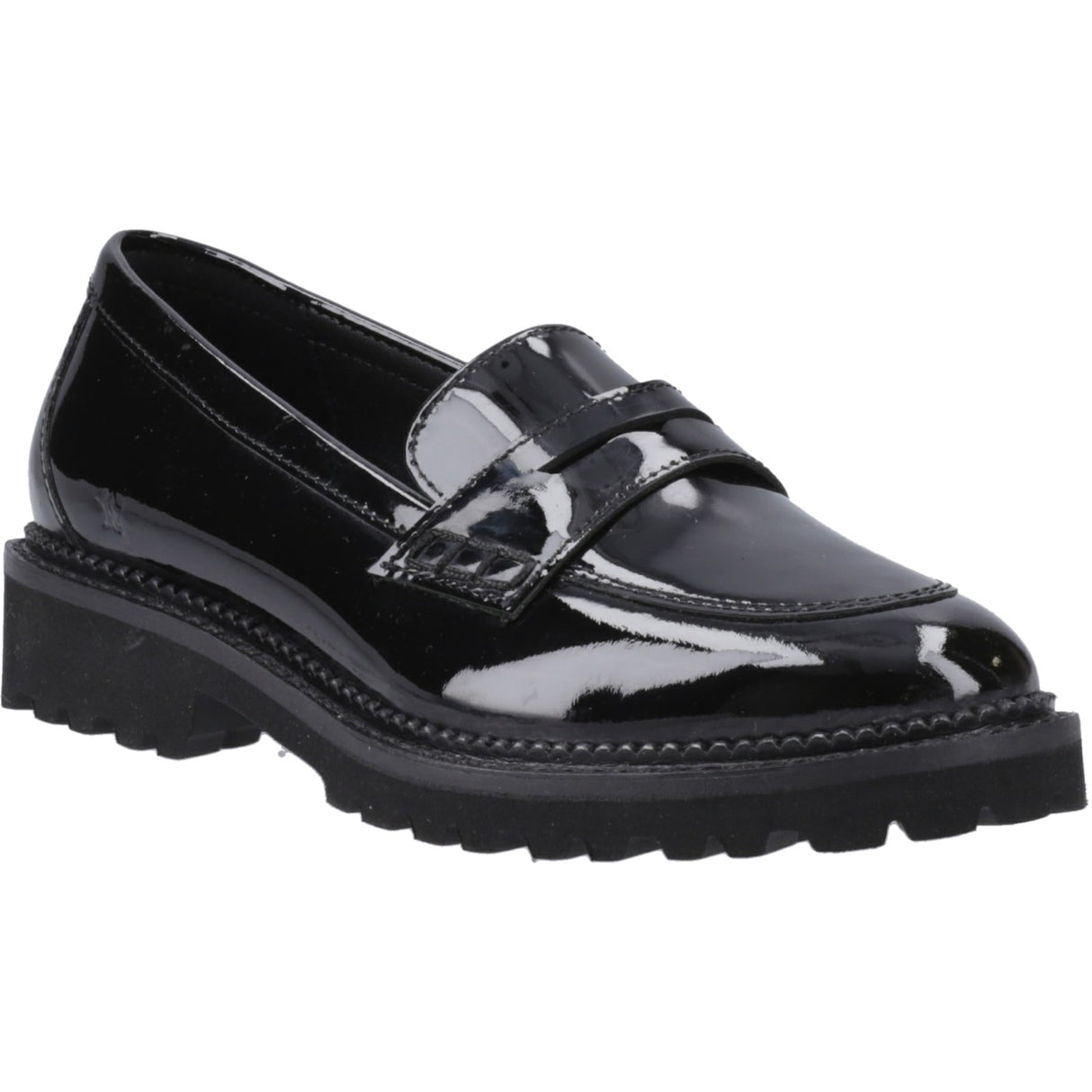 Hush Puppies Junior Girls Grazia Loafer Patent Jnr Black