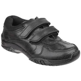 Hush Puppies Junior Boys Jezza Junior School Shoe Black