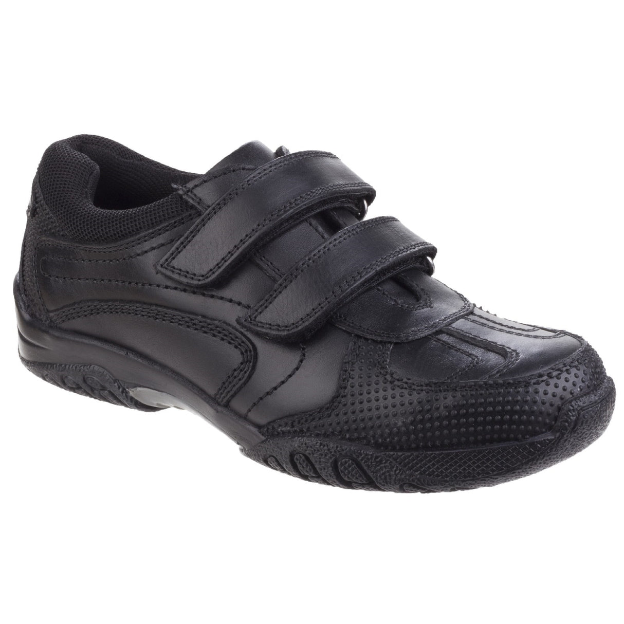 Hush Puppies Mens Jezza Senior School Shoe Black