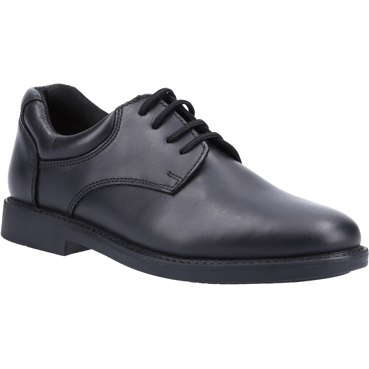 Hush Puppies Mens Tim Senior School Shoe Black