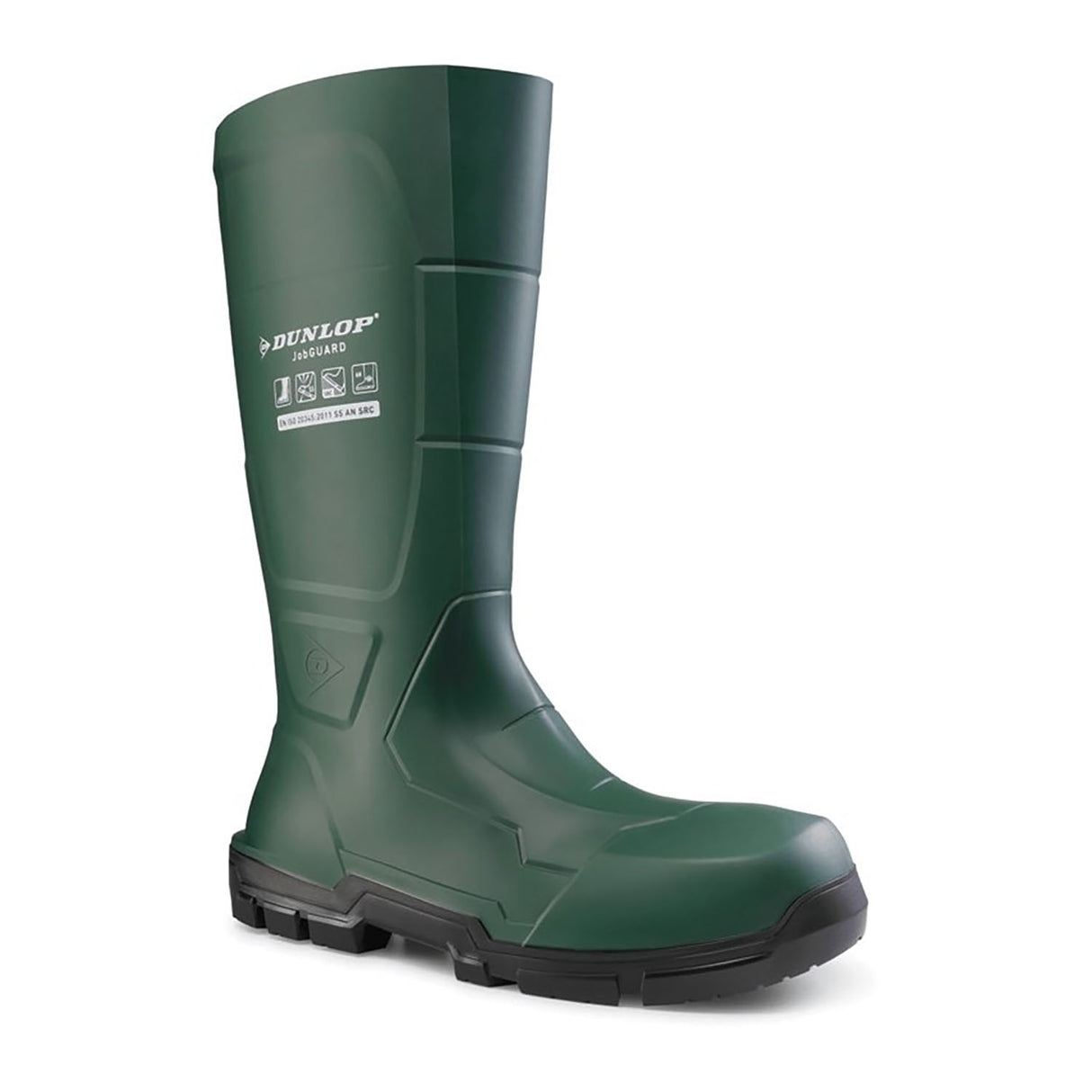 Dunlop Unisex JobGUARD Full Safety Wellington Heritage Green