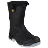 Amblers Safety Unisex FS209 Water Resistant Pull On Safety Rigger Boot Black