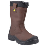 Amblers Safety Unisex FS245 Antistatic Pull On Safety Rigger Boot Brown