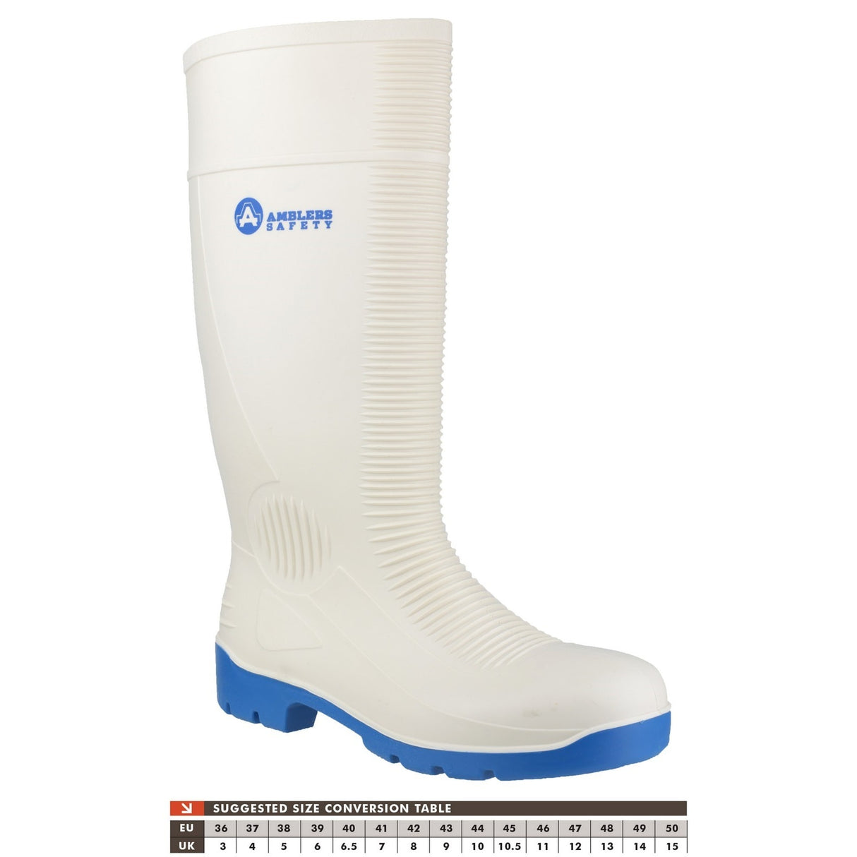 Amblers Safety Unisex FS98 Steel Toe Food Safety Wellington White