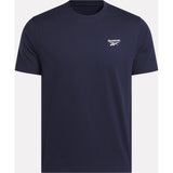 Reebok Mens CODY SMALL LOGO CREW NECK SS TEE VECTOR NAVY