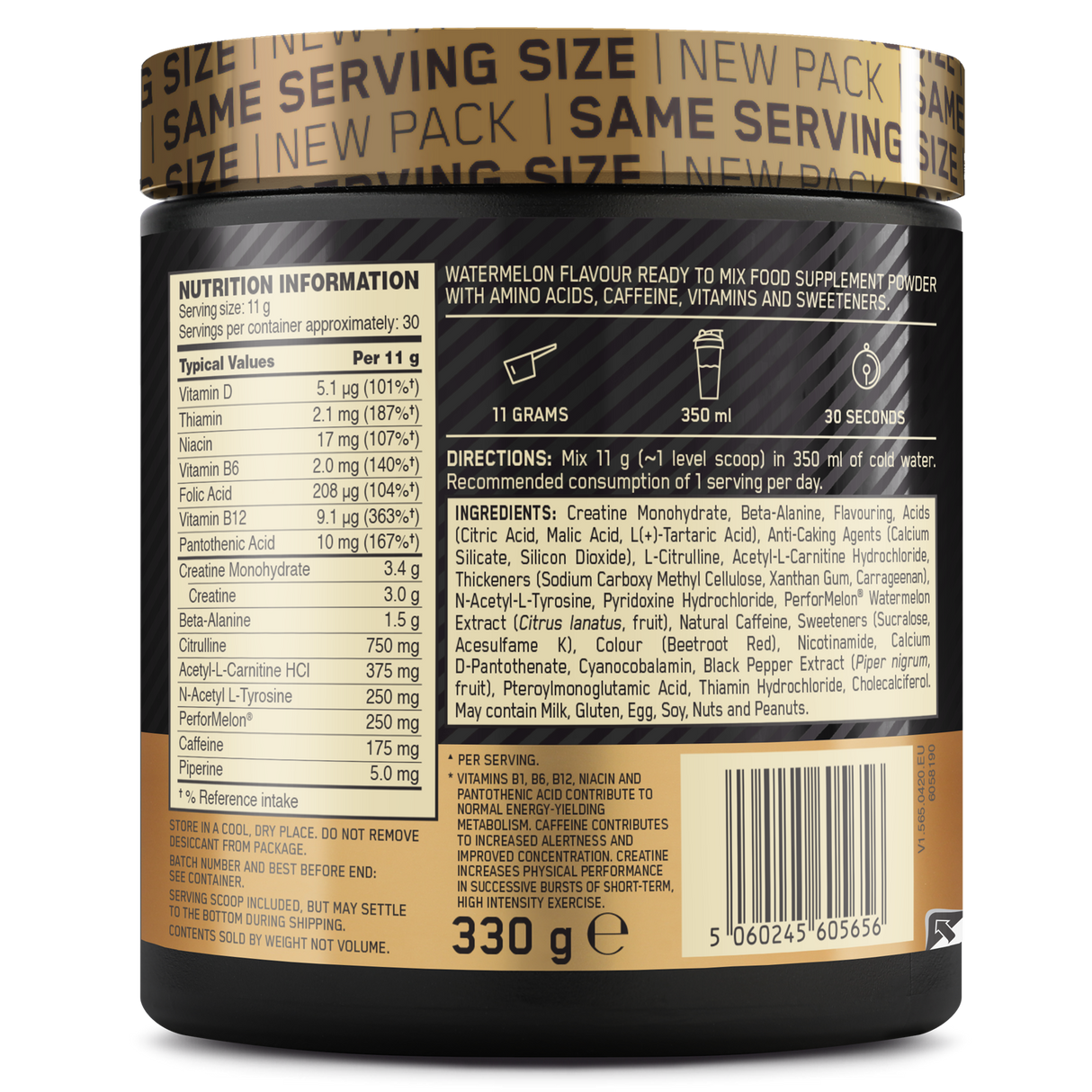Optimum Nutrition Gold Standard Pre-Workout 300g Tub