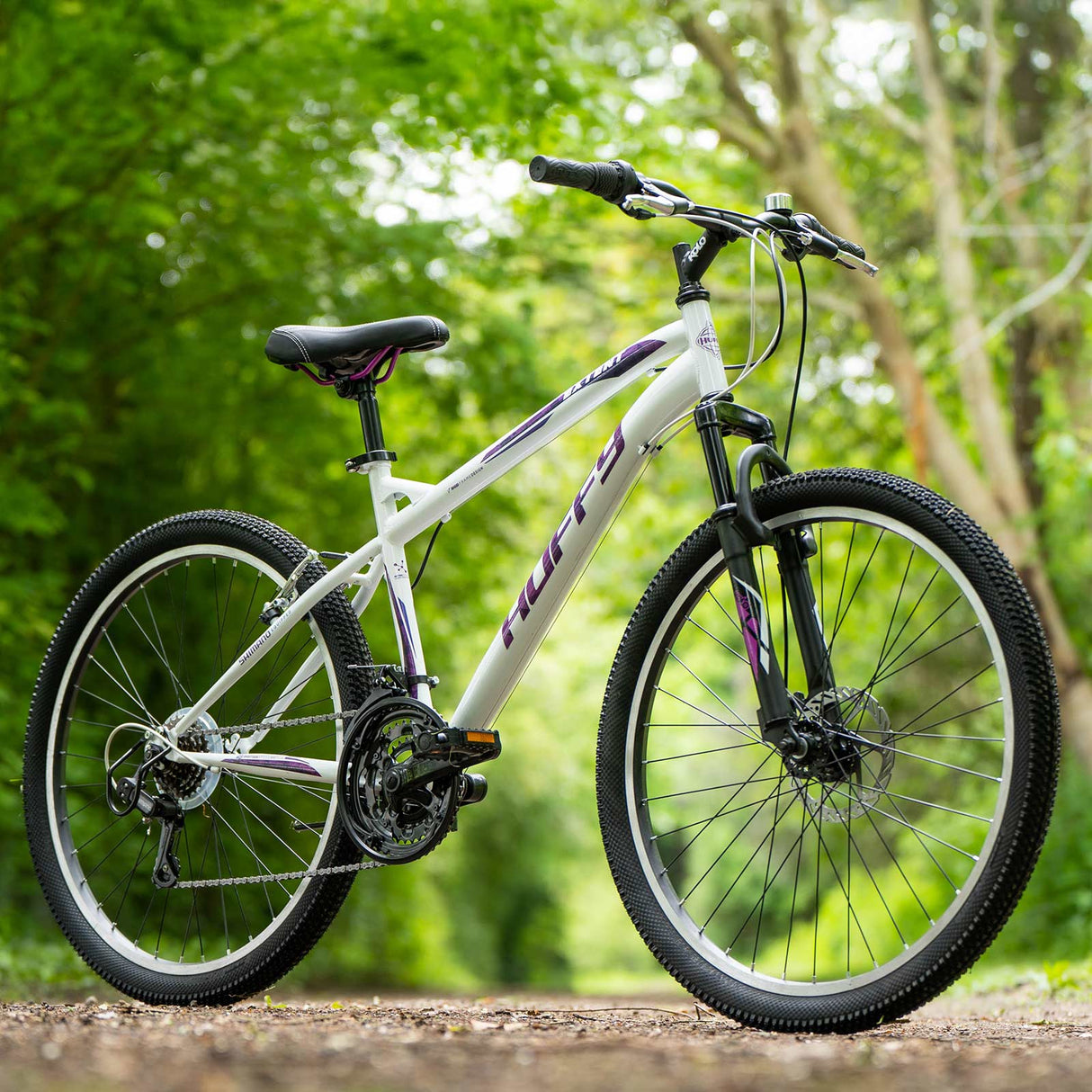 Huffy Extent 26” Adults Mountain Bike - Full Lifestyle view 