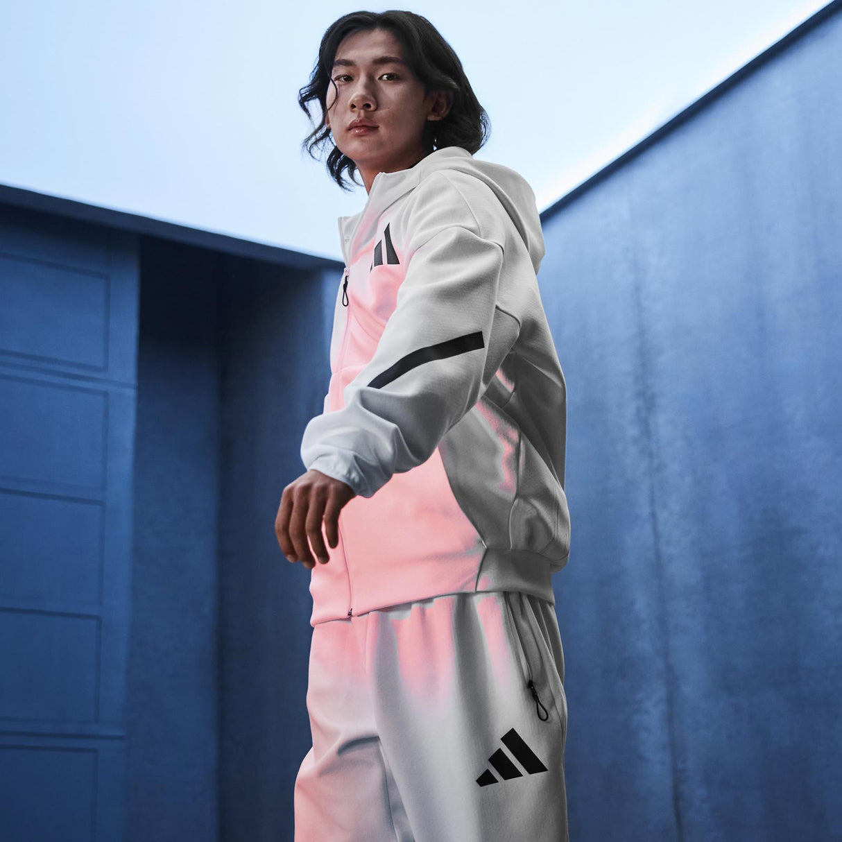 Pink Adidas Adidas Zne Hoodie Mens Adidas ZNE Mens Full Zip Hoodie