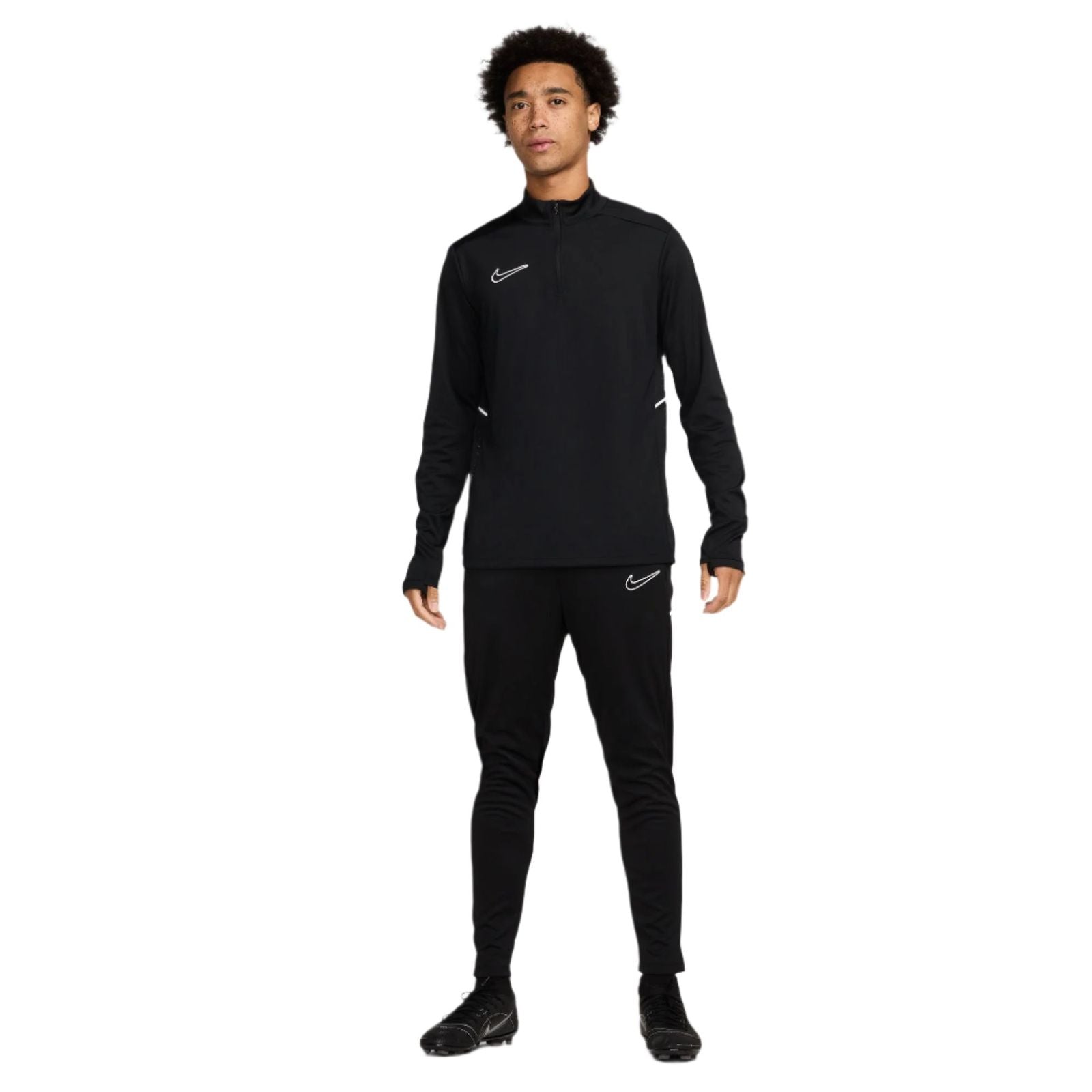 nike soccer academy tapered sweatpants in black