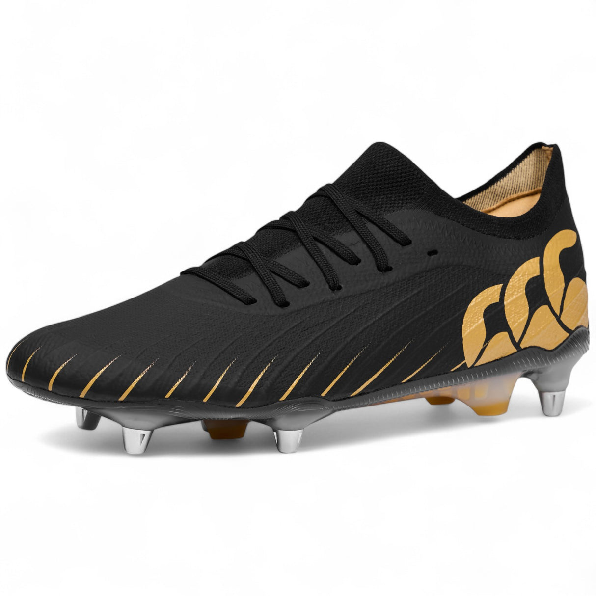 Canterbury Speed Falcon Elite Adults Soft Ground Rugby Boots Outer Full View Forward Facing