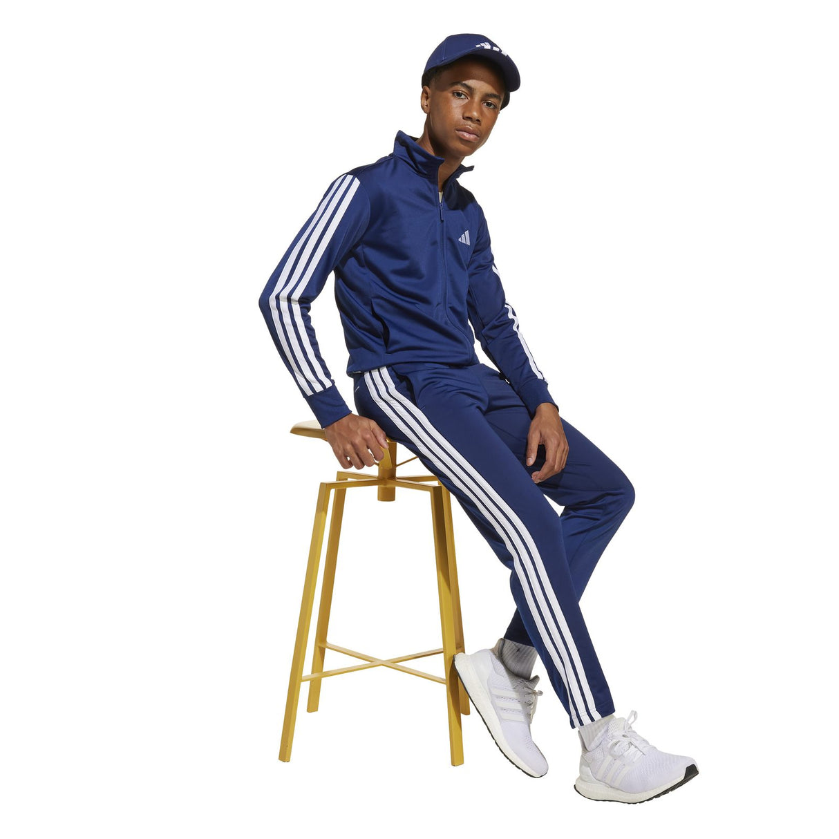 adidas J 3S TR TS 205 Boys TrackSuit Nvy