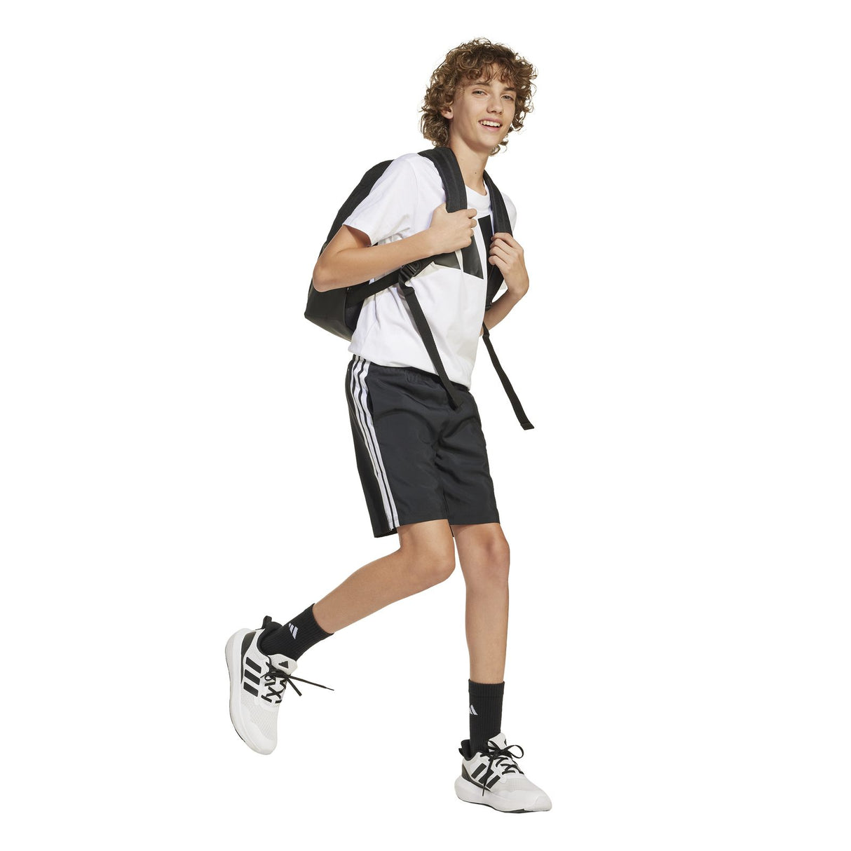adidas J 3S WV SH Boys Shorts Black