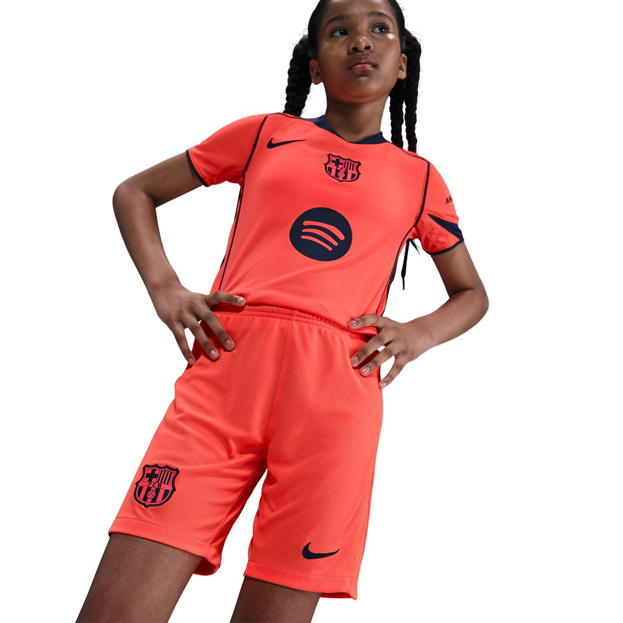 Nike FCB 25 Kids Third Short Orange