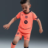Nike FCB 25 Kids Third Kit Orange