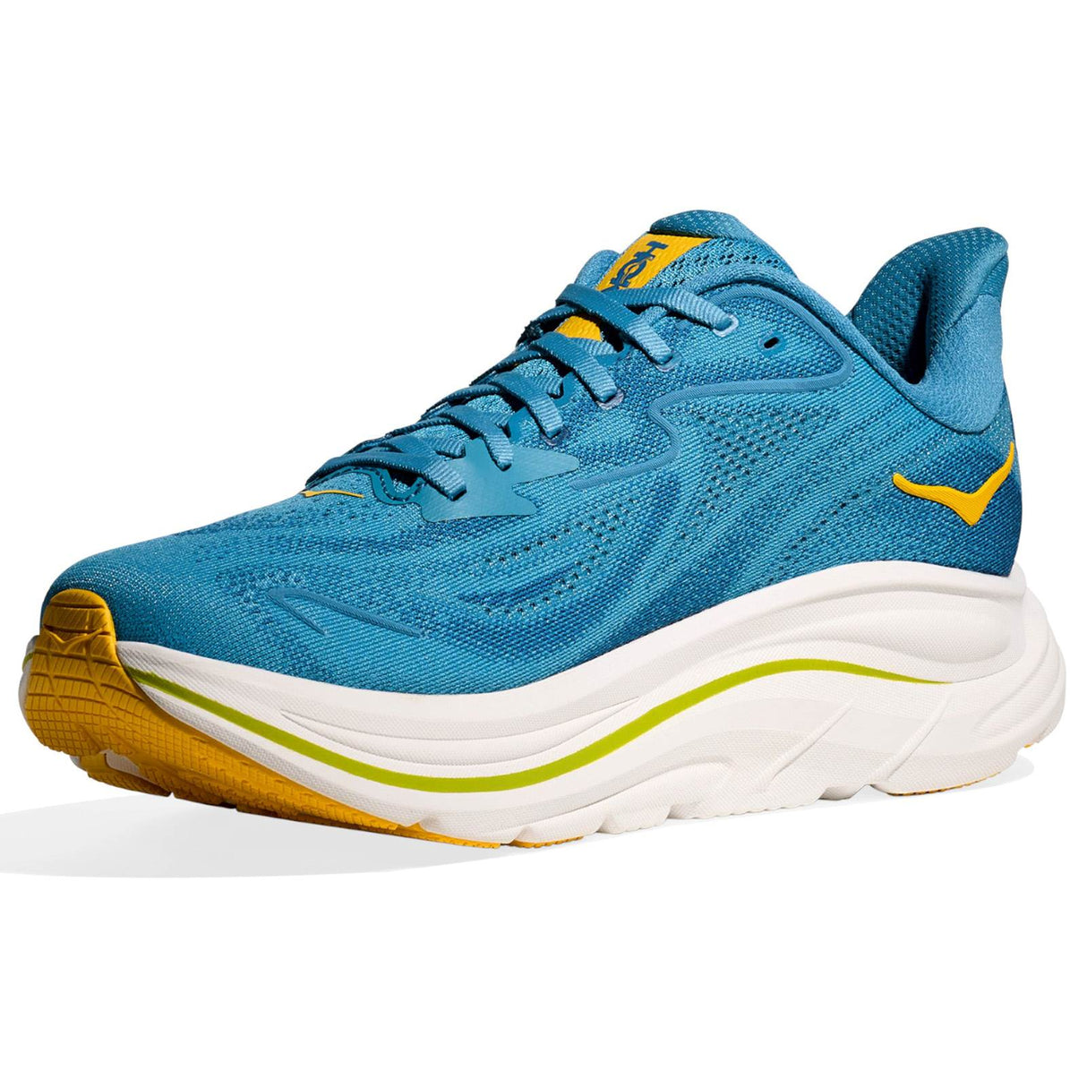 HOKA Mens CLIFTON 10 Wide Alpine Blue