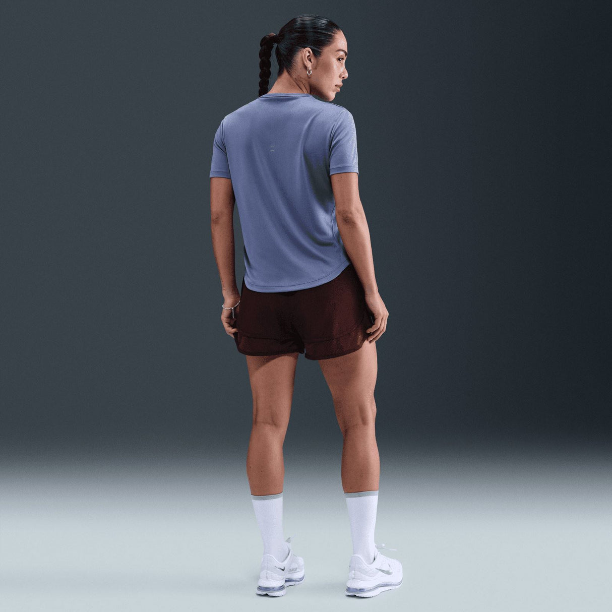 Nike Wmns TEMPO SWSH HBR DF SS TOP Blue