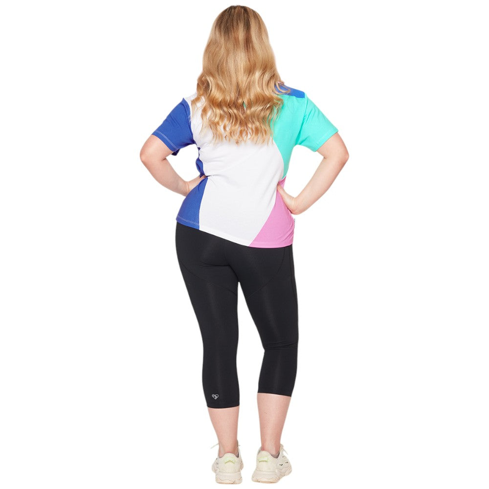 Peachylean Graphic Print Womens Everyday Workout T-Shirt