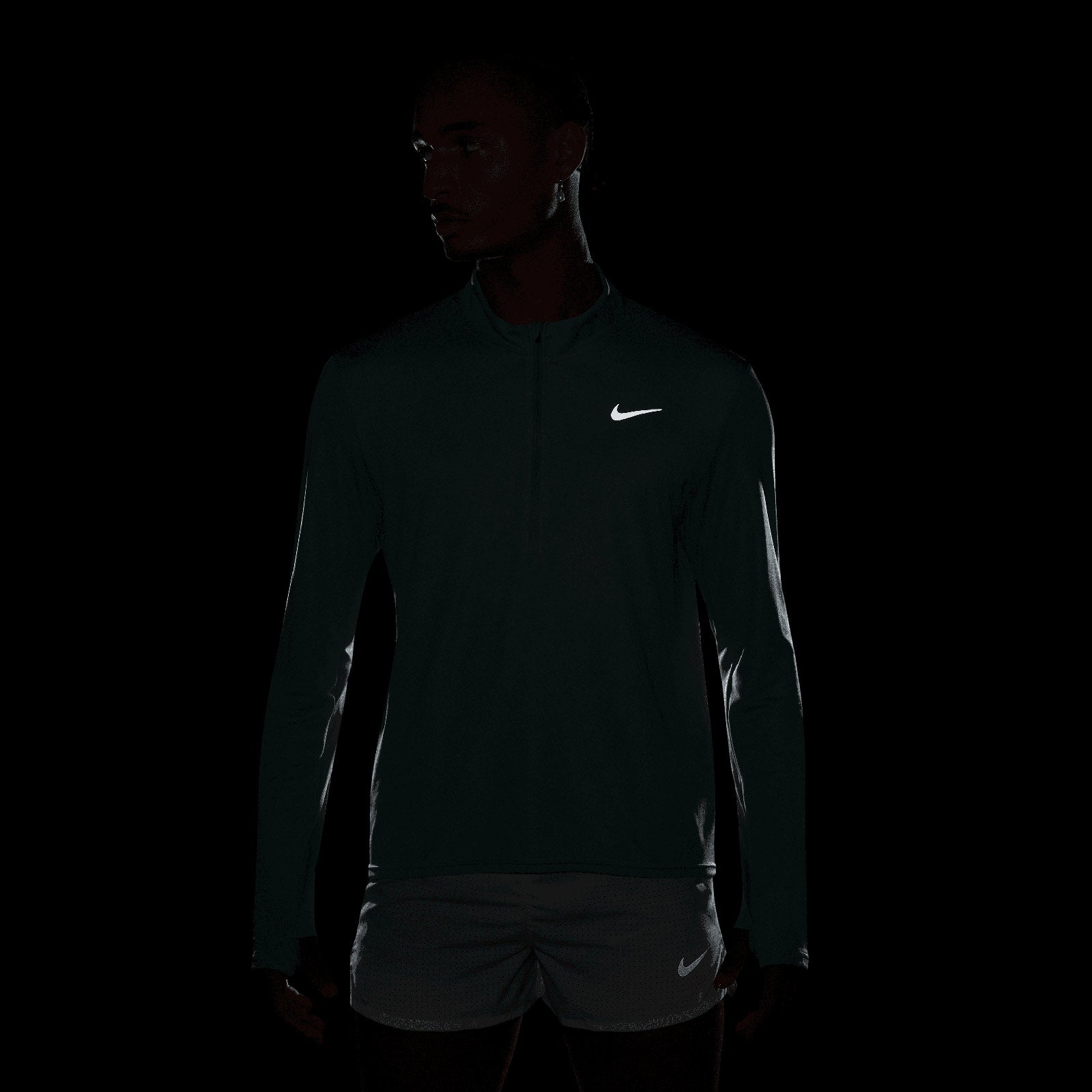 nike running pacer half zip top in volt